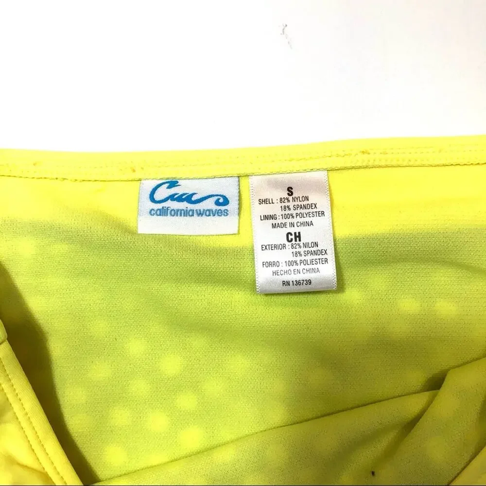 California Waves Polka Dot Bikini Swim Bottom